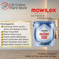 CAT TEMBOK MOWILEX - FRESH GREEN E-3010 - PAIL EMULSION SATIN