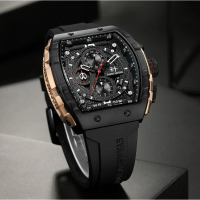 DISKON jam tangan  !! Evans Jayden Jam Tangan Pria 9554-1 Rubber Kaca Sapphire Chronograph Water Res