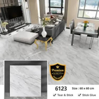 Wallpaper Sticker Lantai Keramik Granit / Lantai Vinyl Marble 60x60 Kualitas Premium Granit 6123
