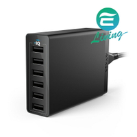 Anker PowerPort6 6孔USB充電器 (黑色) A2123113【299免運領券再享折扣】