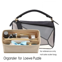 For Loewe Puzzle Felt Cloth Insert Bag Organizer Makeup Handbag Organizer Travel Inner Portable Cosmetic Bags