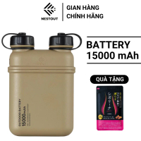 Pin Sạc Dự Phòng Di Động Chuyên Dụng Ngoài Trời ELECOM NESTOUT Outdoor Battery (15000mAh) - Màu Be -