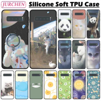 Silicone Case For Samsung Galaxy S10 Cute Cartoon Printing Cover For Samsung S10 S 10 + Plus S10E 10Plus S10+ 5G SM-G973F G973U1