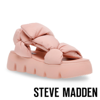 STEVE MADDEN-BONKERS 布面粗帶厚底涼鞋-粉紅色