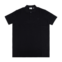 【BURBERRY 巴寶莉】BURBERRY TB造型字LOGO設計純棉短袖POLO衫(男款/黑)
