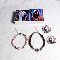 GELANG COUPEL SPIDERMEN GWEN DAN MILES STAINLES STEEL ANTI LUNTUR Perempuan Laki-laki Benang Rajut S