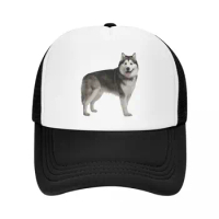 Siberian Husky Baseball Cap for Men Women Breathable Alaskan Malamute Dog Trucker Hat Streetwear Snapback Caps Summer Hats
