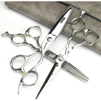 Gunting Rambut Profesional, 6 / 7 inci, Gunting Salun 440C, Set Memotong Rambut, Gunting Cekap, 6 in
