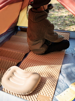 牧高笛戶外露營帳篷單人可折疊墊子便攜式睡墊地墊加厚蛋槽防潮墊