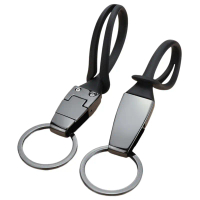 Kereta Kunci Kereta Aksesori Fesyen Hitam Anti-hilang Denmark rantai Kunci logam Keychain