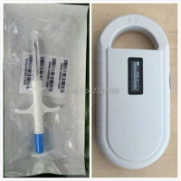 DHL Free Shipping x500pcs Pet Microchips 1.4*8mm ISO11784/785 FDX-B cat dog,snake syringe+ 10 reader