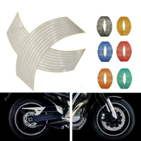 Motorcycle Wheel Sticker 3D Reflective Rim Tape Auto Decals Strips For Suzuki GSXS1000 RM X Z 250 450 DR Z400SM 250 DJEBEL