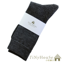 TiNyHouSe超細輕薄(1雙)保暖羊毛襪(鐵灰L)-中統輕薄款