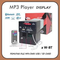 DIGITAL PLAYER Bluetooth MP3 DISPLAY REMOTE / USB / FM / SD CARD DC 12V - Box mini kit MP3 player W 
