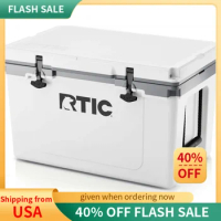 RTIC Ultra-Light 52 Quart Hard Cooler Insulated Portable Ice Chest Box for Beach, Drink, Beverage, Camping, Picnic, Fishing, Boa