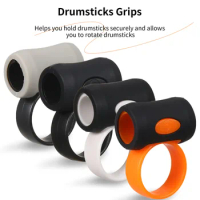 2Pcs Drumstick Control Clip Finger Ring Auxiliary Drumsticks Grips Anti Slip Drumsticks Parts for 5A 5B/7A 7B Drummer Beginner