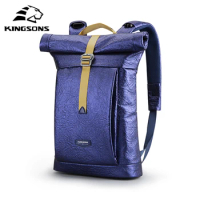 Kingsons Men Women Couple Backpack 14 Inch Casual Laptop Bag Street Trend Backpack Student School Bag for Boys Girls 2023