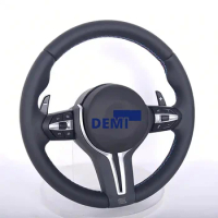 Sporty full leather steering wheel for BMW M5 F10 M5 F90 M6 F06 M6 F12 M6 F13 M8 F91 M8 F92 M8 F93