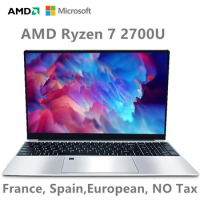 AKPAD 2700U Performance Laptop Computer 2.4G + 5G Wifi AMD Ryzen 7 2700U Windows10 11 Pro Gaming Laptop 1920x1080 IPS Screen
