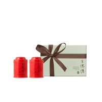 【王德傳】經典迷你2入禮盒-阿里山金萱30g、凍頂烏龍30g(德傳茶禮-附提袋)