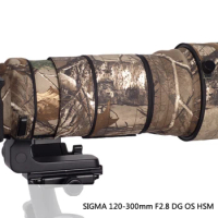 Lens Clothing Rain Cover Lens Sleeve Guns Case Lens Cover for Sigma 120-300mm F/2.8 OS Sports Brown Jungle Camouflage