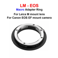 LM-EOS Macro photography Mount Adapter Ring For Leica M mount L/M Lens to Canon EOS EF mount camera 5D 6D 7D 750D 1000D etc.