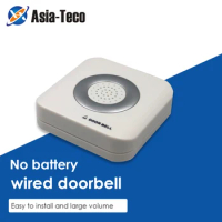 12V Wired Doorbell 4 Core Wire Access Control System for Home Hotel External Door Bell Door Hardware Home Improvement