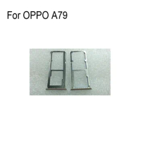 100% Original Silver SIM Card Tray For OPPO A79 a79 SD Card Tray SIM Card Holder SIM Card Drawer For OPPO A 79 Repair Parts