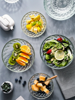 透明玻璃碗家用日式水果蔬菜沙拉水晶碗盤學生宿舍泡面耐冷熱飯碗