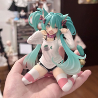 【萌貓耳朵】初音未來貓耳短袖睡衣初音手辦MIKU景品模型動漫美少女桌擺件禮物