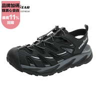 【GOODYEAR 固特異】蒼鷺-護指磁扣運動涼鞋/男  耐磨底 黑 (GAMS43750)