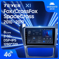 TEYES X1 For Volkswagen Fox CrossFox SpaceCross 2010 - 2019 Car Radio Multimedia Video Player Navigation GPS Android 10 No 2din 2 din dvd