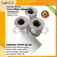 Kertas Thermal Paper 58 x 42 mm Struck utk Printer Kasir Zjiang VRtec