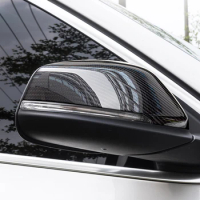 tantan For BMW X1 X2 Carbon Fiber Mirror Cover Customized 3M Glue Paste Type Sticker Direct Installation Exterior Accessories