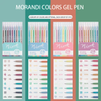 9pcs Morandi Gel Pen Set Multi Color Retro Marker Liner 0.5mm Ballpoint  Ручки For Journal Handbook Art Supplies Kawaiistationery - Gel Pens -  AliExpress