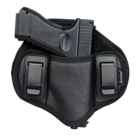 Leather PU Gun Holster Hunting Concealed Carry Bag IBW Pistol Holsters for Glock 17 19 Makarov Belt Metal Clip