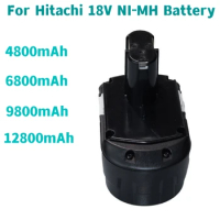 Drill Replacement Tool Battery For Hitachi 18V 4.8/6.8/9.8/12.8Ah Suitable BCL1815 BCL1830 BCL1840