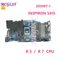 203097-1 RYZEN 5 / RYZEN 7 CPU Laptop Motherboard For Dell INSPIRON 5415 Notebook Mainboard CN-0KDKG8 / 0WCD6Y test ok Used