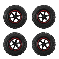 Tayar Skala 1 / 10, 4 Keping, 1.9 Inci (48mm), dengan Rim Roda, untuk 1 / 10 SCX10, Tamiya, CC01, D9