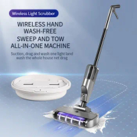 ECHOME Intelligent Wireless Electric Floor Mops Household Sweep and Drag Integrated Washing Machine Lazy Hands-free Rotating Mop