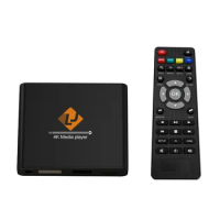 Digital Media Player TV Box X8 4K 1080p Advertsing Machine TF Card U Disk Playback H.265/HEVC Loop Auto Play with Remote Control