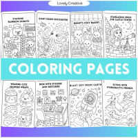 Set Coloring Pages | 30 Pages | A4 Size | 80gsm |