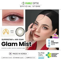 [PILIH LOKAL] Superstar X Ari Izam Glam Mist Softlens Warna Premium Bulanan -2.25