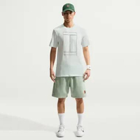 NIKE Men Tennis NKCT Tee STD Heritage SP2 Pakaian Tennis Pria [IH2086-394] A/S BARELY GREEN