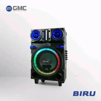GMC Speaker 897U – Speaker Karaoke Bluetooth 10” – 175W, USB, SD, AV In Biru