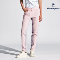 【Munsingwear】企鵝牌 女款粉色彈性異材質透氣防水舒適長褲 MLTE8D02