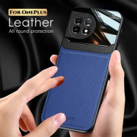 Leather Case For OnePlus 12 11 9 8 10T 8T ACE 2 ACE2 Pro 2V 11R Nord CE3 Lite ShockProof Silicone Phone Back Cases Cover Funda