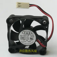 T&amp;T 4010M12F ND8 DC 12V 0.16A 40x40x10mm 2-Wire Server Cooling Fan