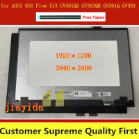 ORIGINAL NEW For ASUS ROG FLOW X13 GV301QH GV301Q GV301 13.4 Inch Touch LCD Screen Assembly LQ134N1JW52 LQ134R1JW51