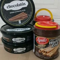 Chocolatos wafer kaleng rasa coklat